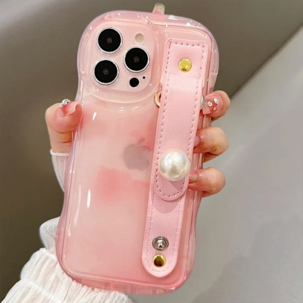 Glossy Blossom Wristband iPhone Case