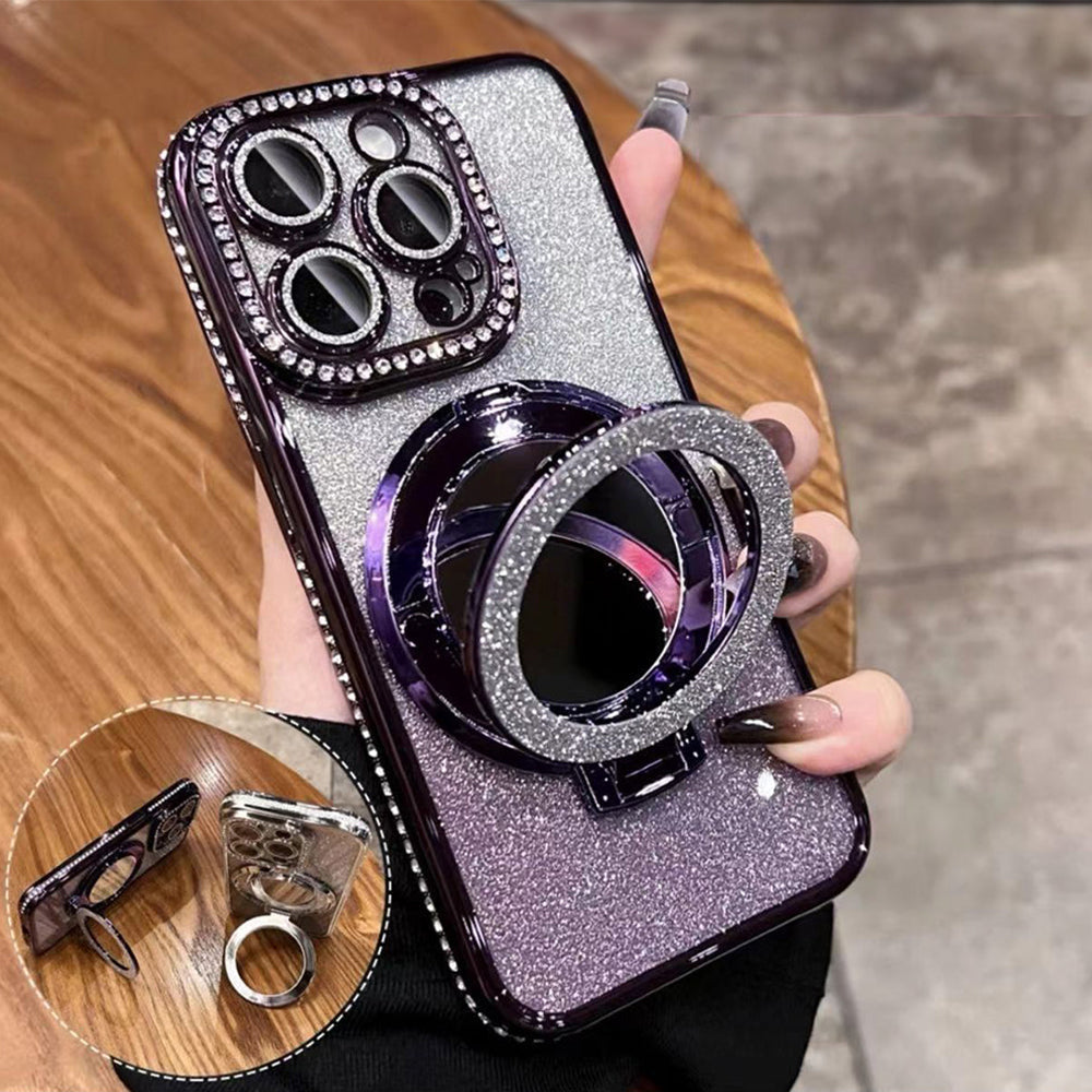 Rhinestone Electroplating Glitter iPhone Case