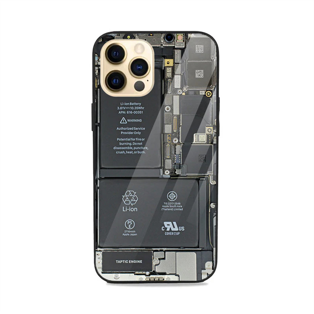 Circuit X Ray Glass iPhone Case