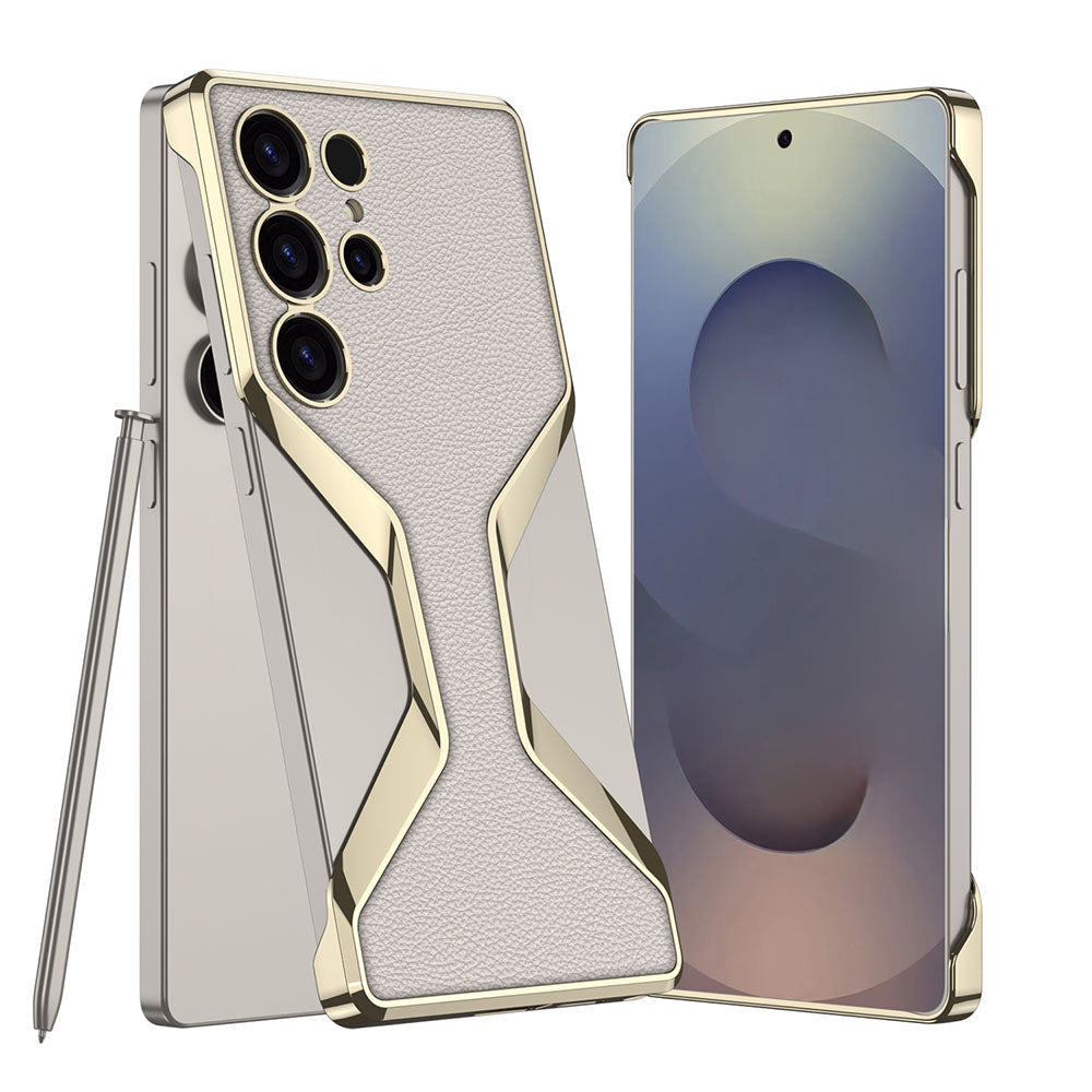 Borderless ElectroPlated Leather Case