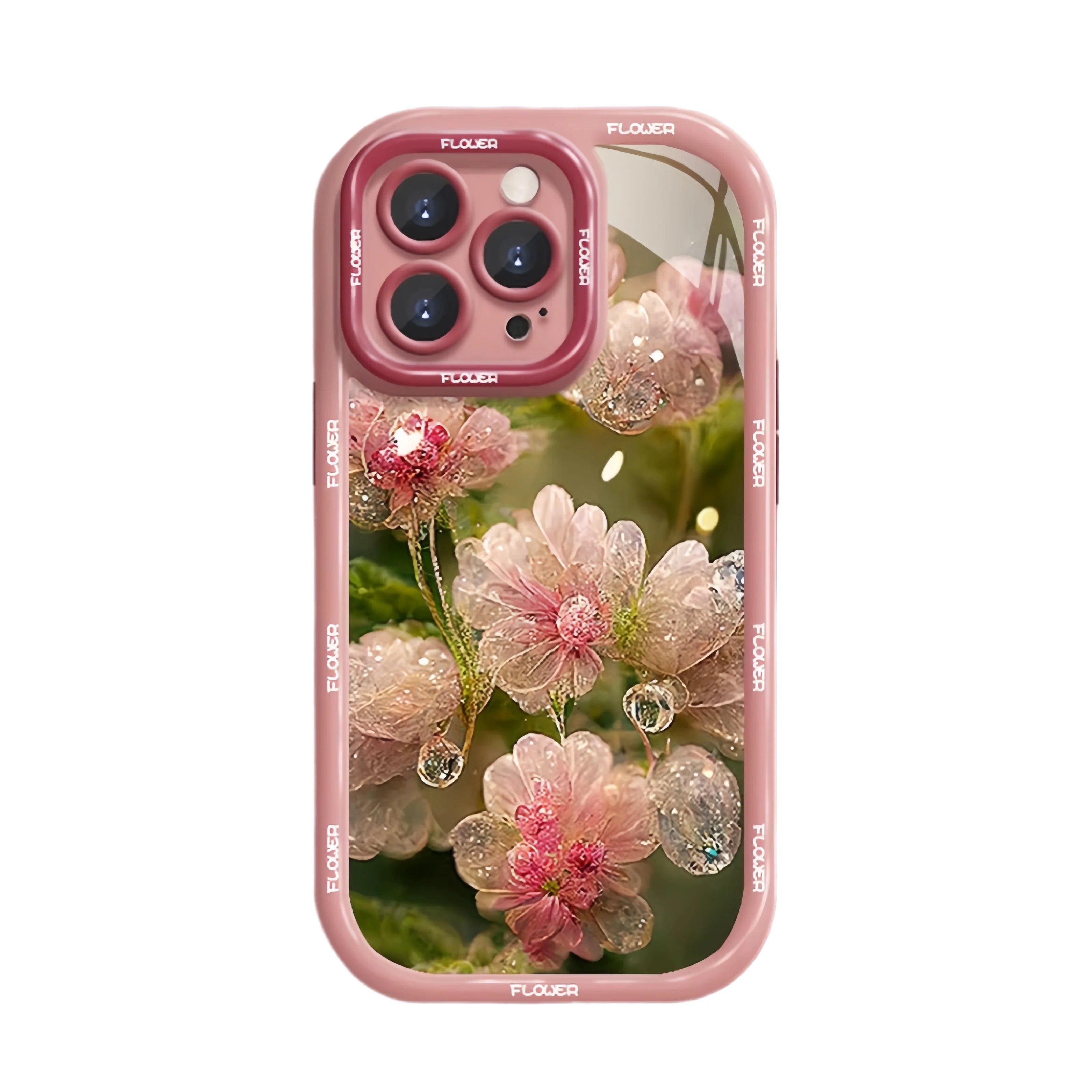 Pink Blossom Crystal iPhone Case