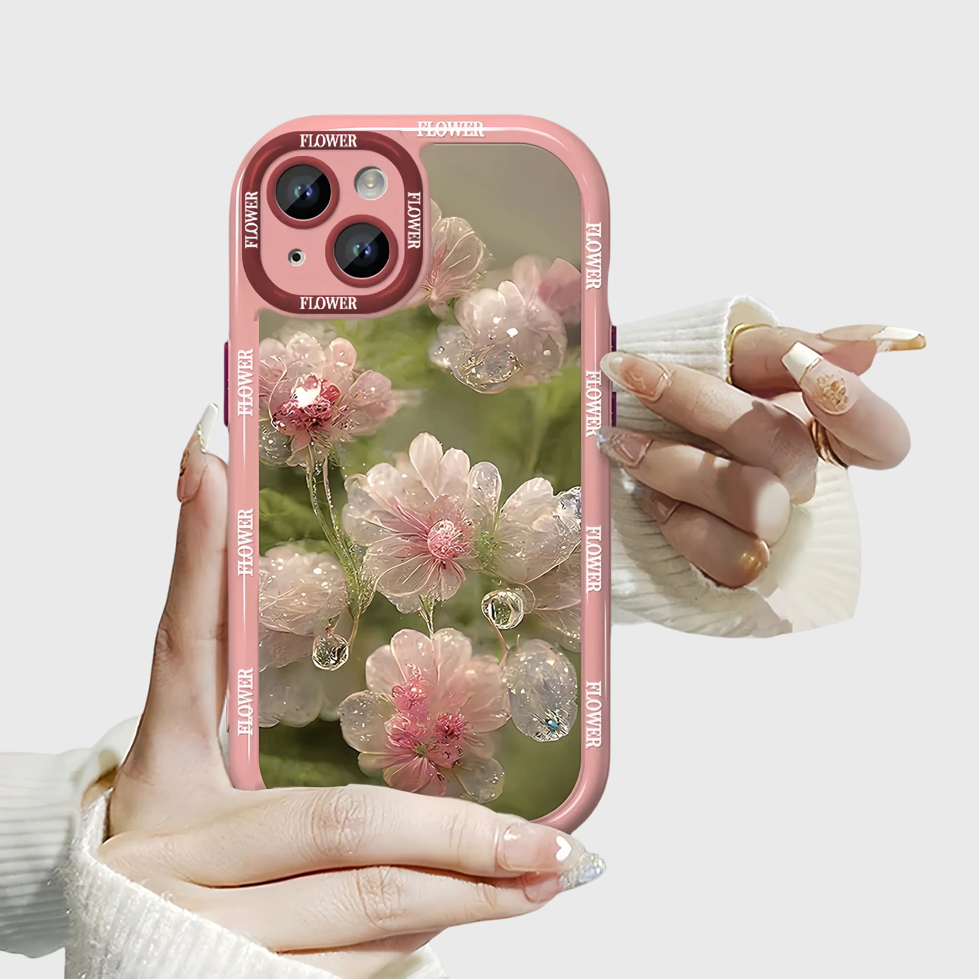 Pink Blossom Crystal iPhone Case