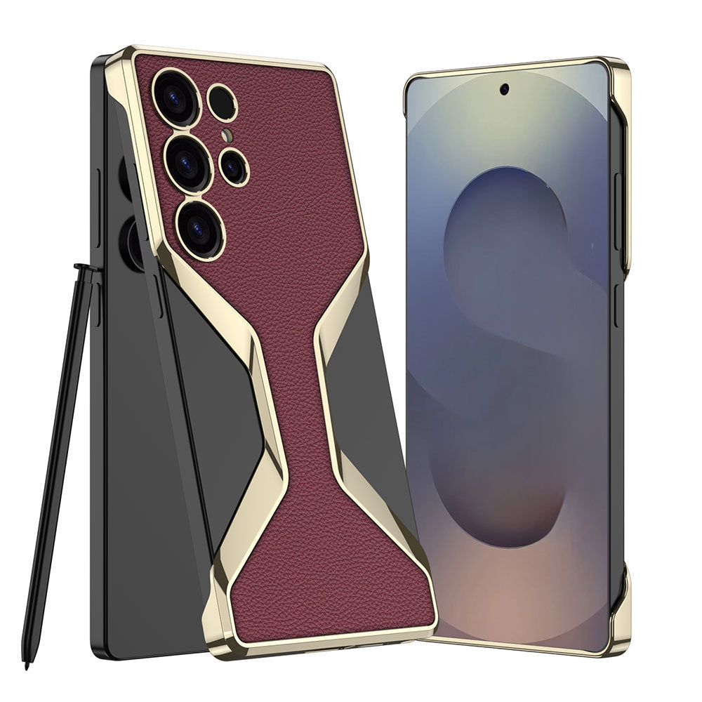Borderless ElectroPlated Leather Case