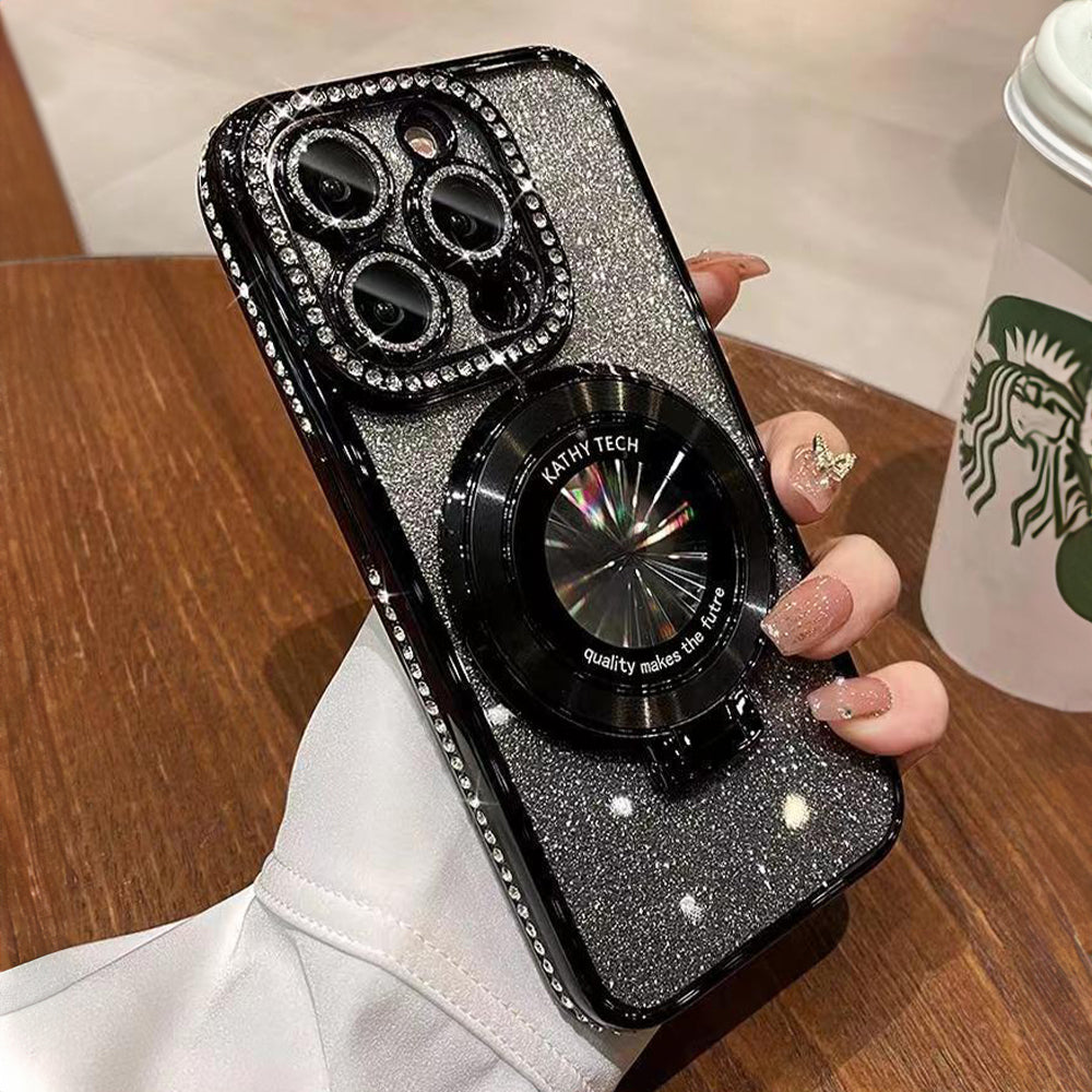 Rhinestone Electroplating Glitter iPhone Case