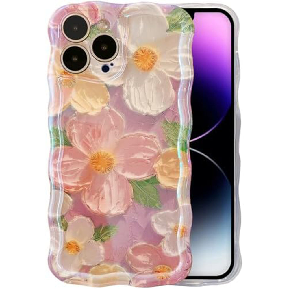 Vivid Retro Flower Laser Glossy iPhone case