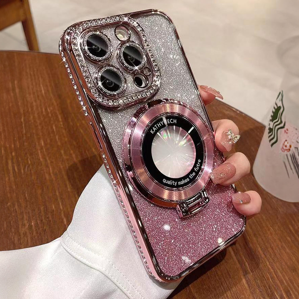 Rhinestone Electroplating Glitter iPhone Case