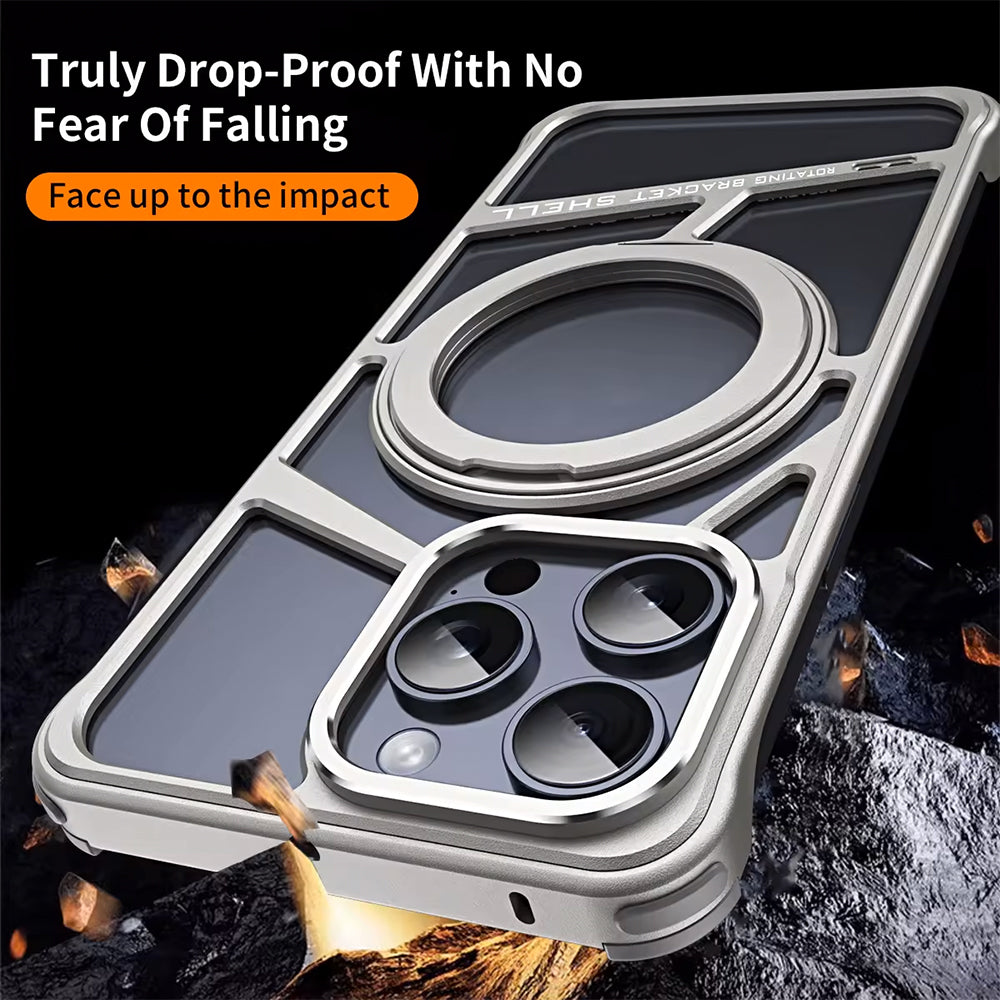 Heat Dissipation Metal Magnetic Ring iPhone Case