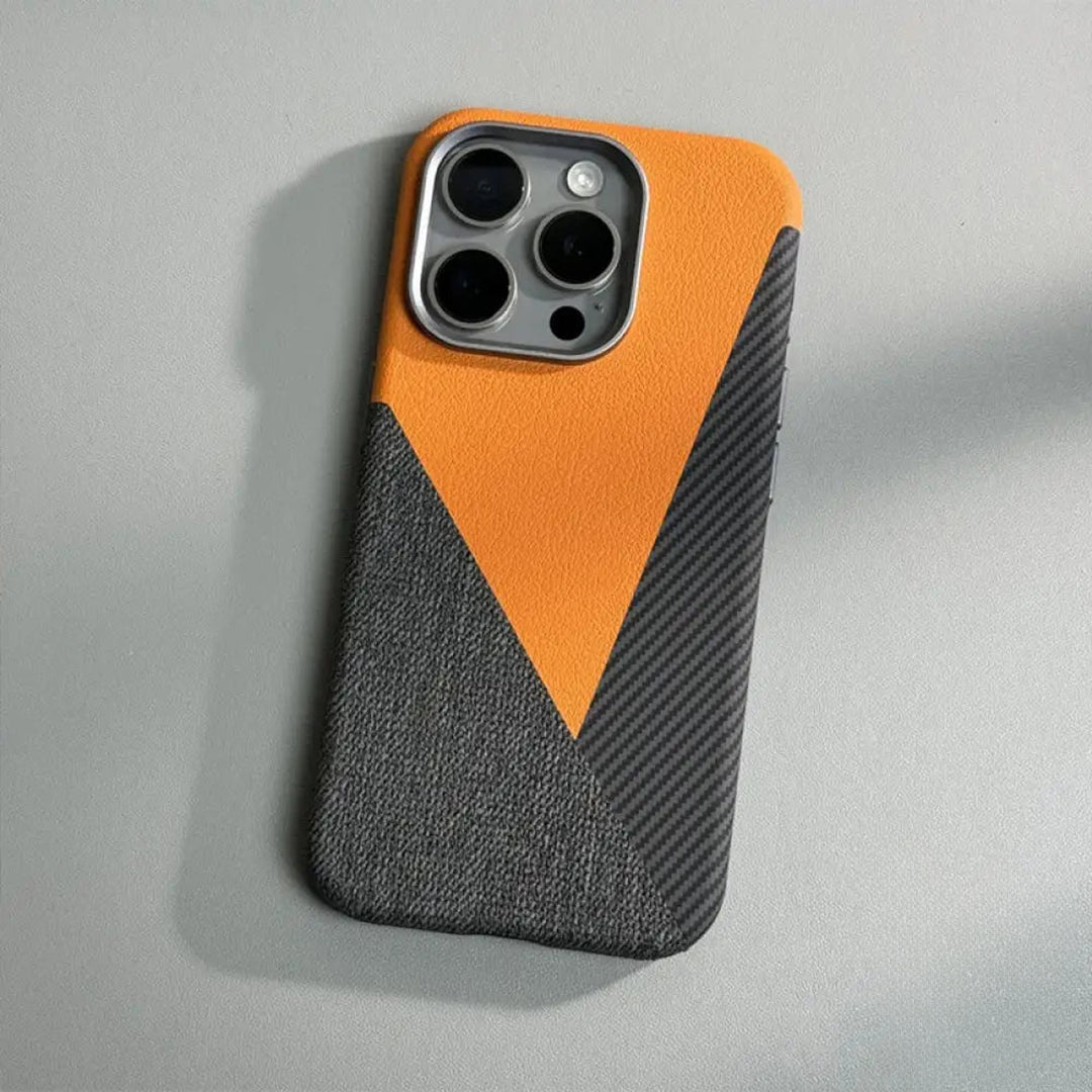 CarbonLeather Armor MagSafe iPhone Case