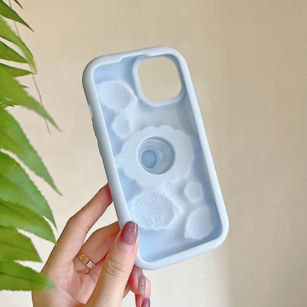 Sheep Bracket Blue soft Silicone iPhone Case