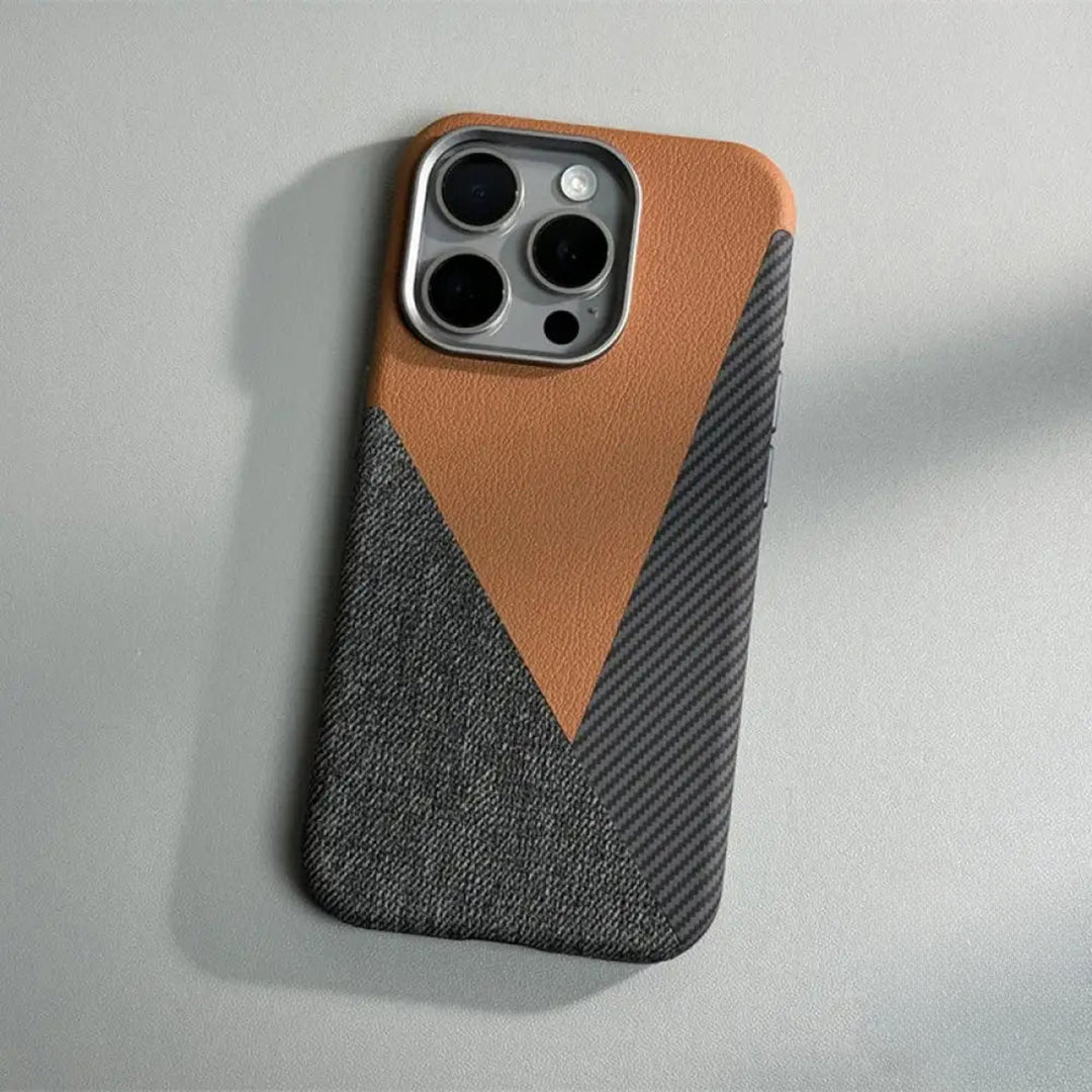 CarbonLeather Armor MagSafe iPhone Case