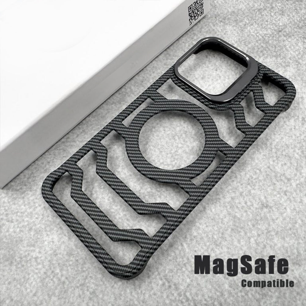 Bezel Less Carbon Fiber Magnetic iPhone Case