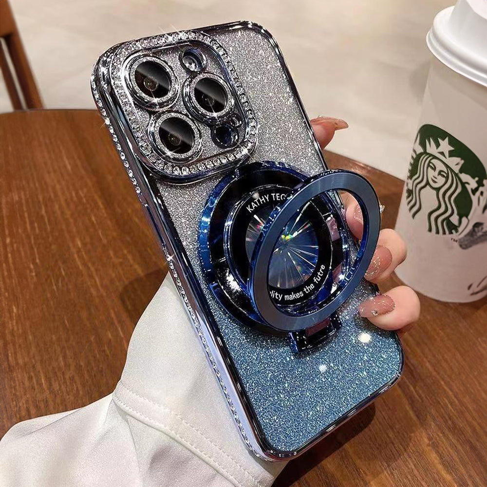 Rhinestone Electroplating Glitter iPhone Case