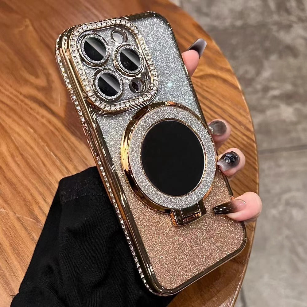Rhinestone Electroplating Glitter iPhone Case