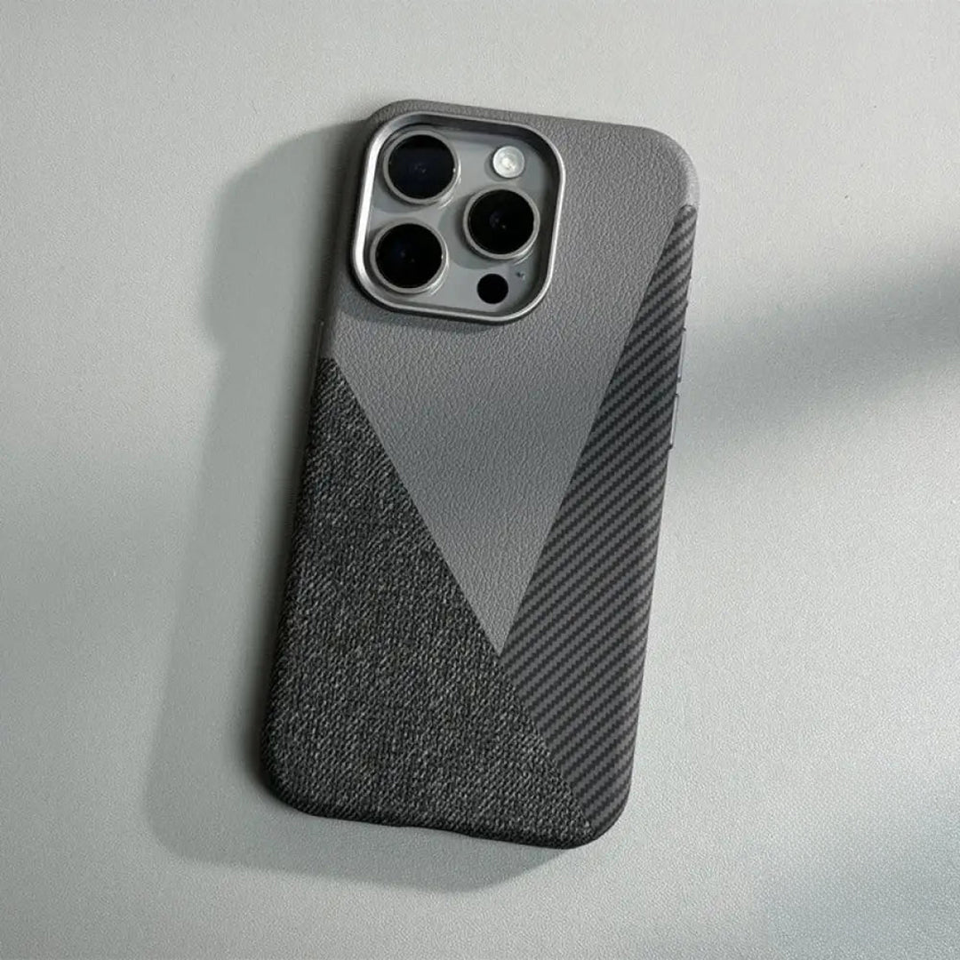 CarbonLeather Armor MagSafe iPhone Case