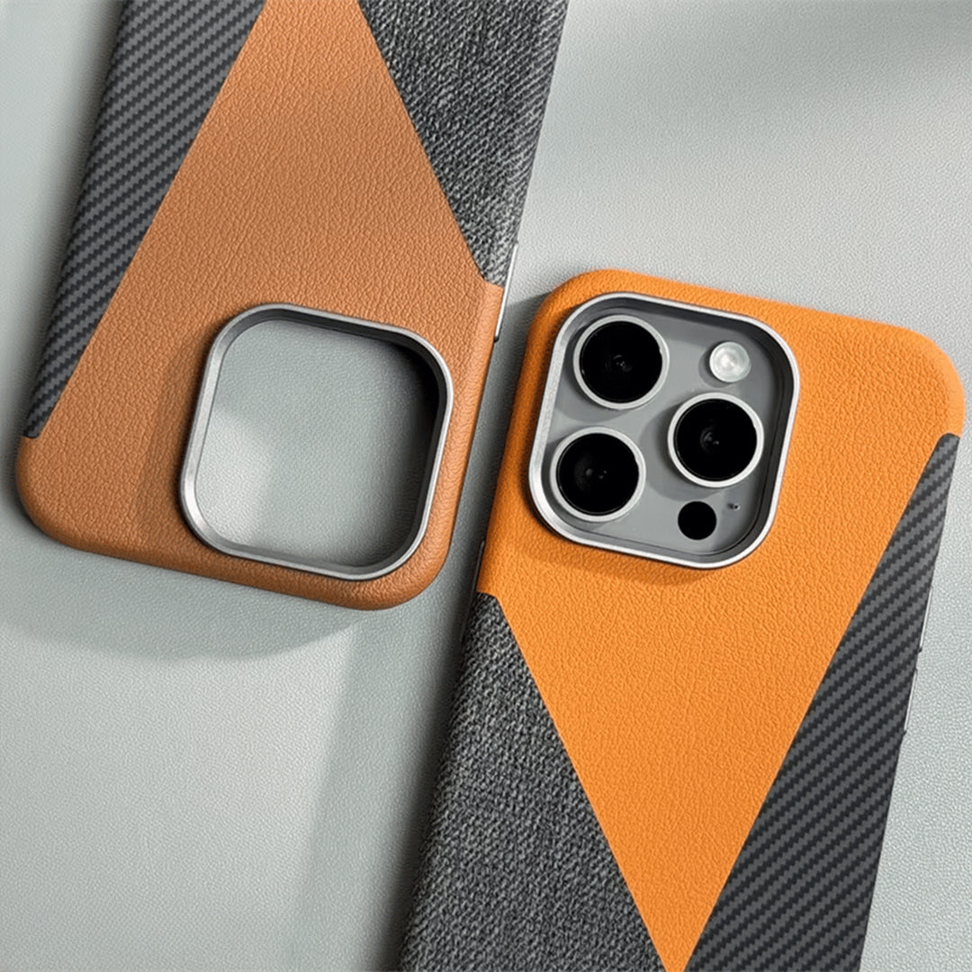 CarbonLeather Armor MagSafe iPhone Case