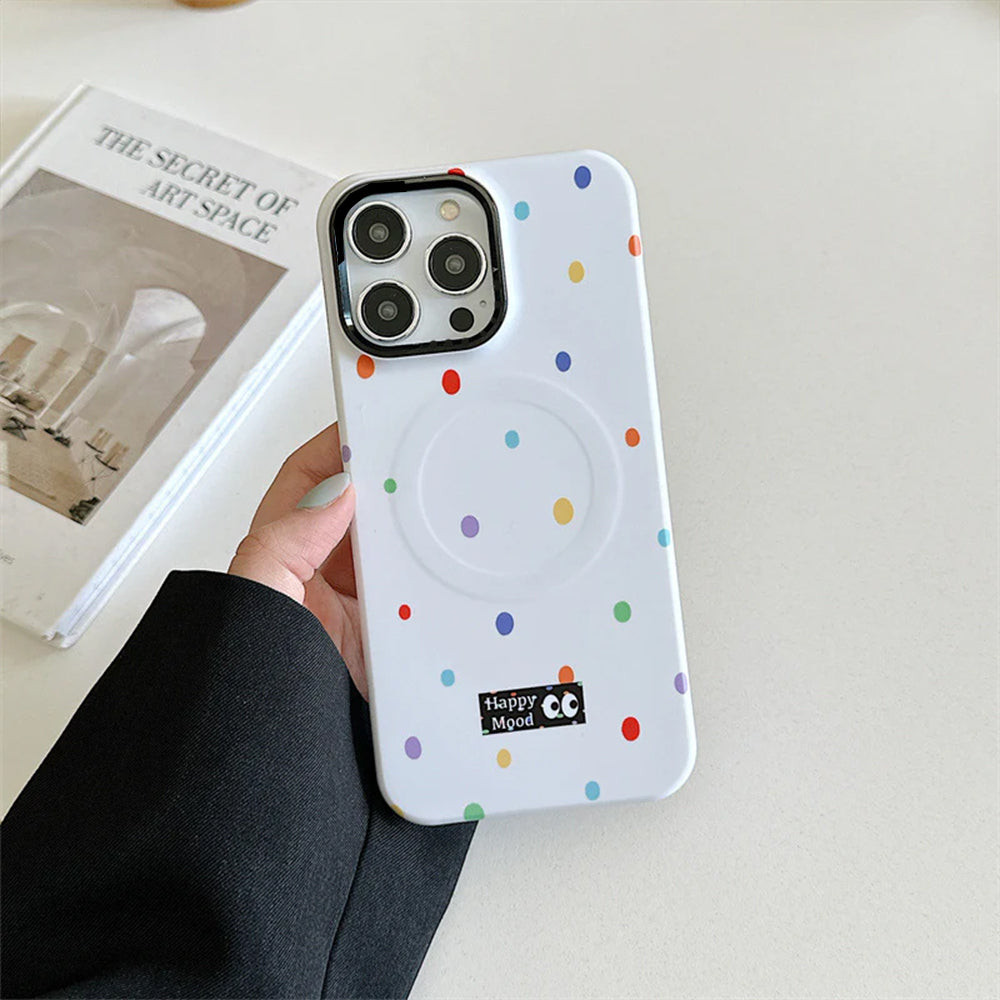 Colorful Soft Polka iPhone Case