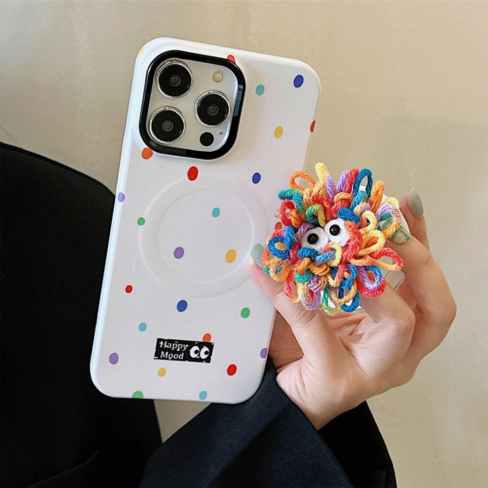 Colorful Soft Polka iPhone Case