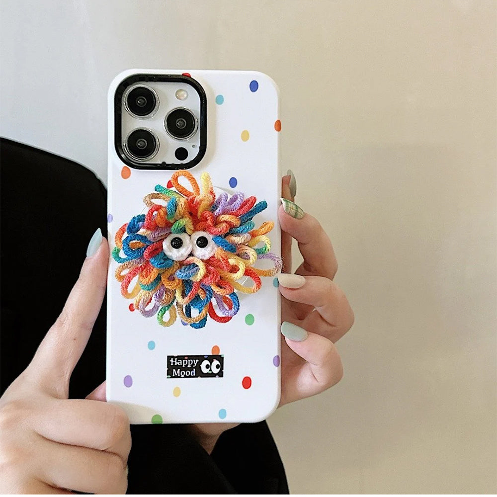 Colorful Soft Polka iPhone Case