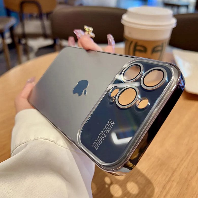 Premium Chromatic Lens Glass Case For iPhone