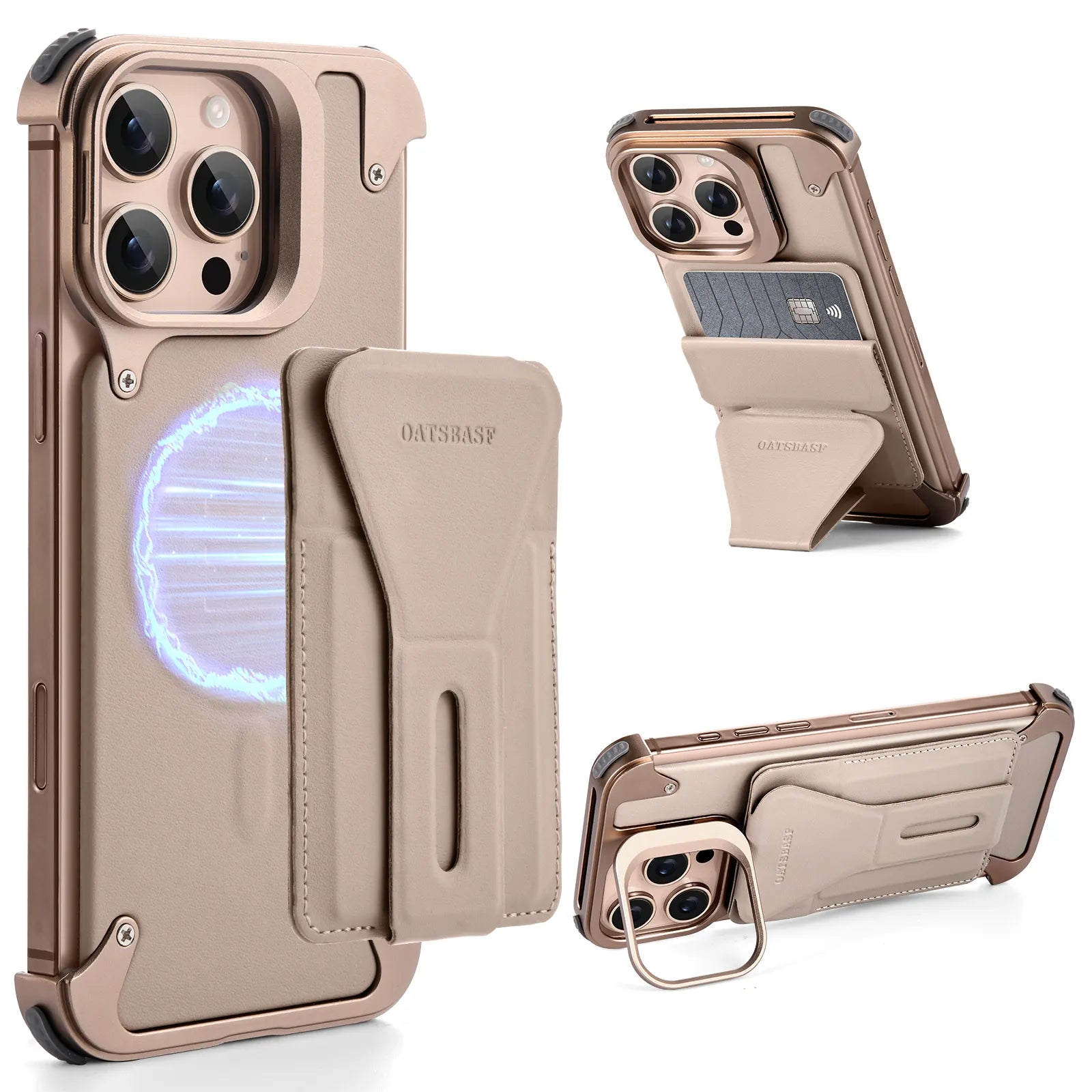 Eleganto Genuine Leather Wallet Phone Case