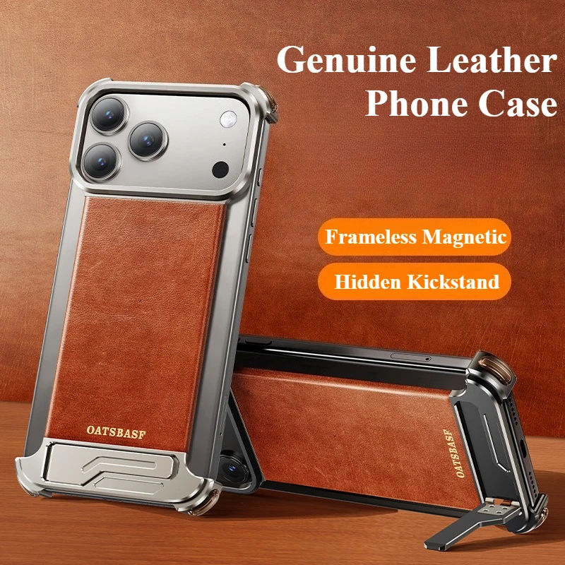 Helios Frame Leather MagSafe iPhone Case