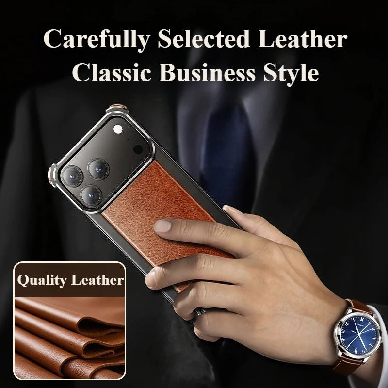 Helios Frame Leather MagSafe iPhone Case
