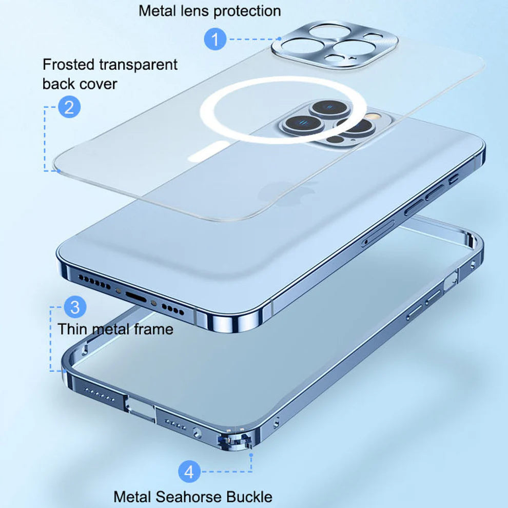 Frosted Glass Magsafe iPhone Case