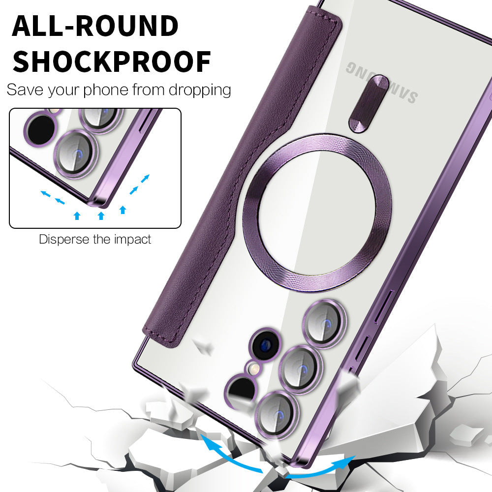Bugario MagnoGuard Ultra MagSafe Case – Slim Shockproof Magnetic Ring Protective Cover, Reinforced Corners, Scratch-Resistant – Samsung Galaxy