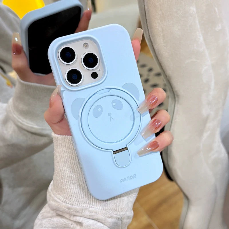 Cute Panda Magnetic iPhone Case