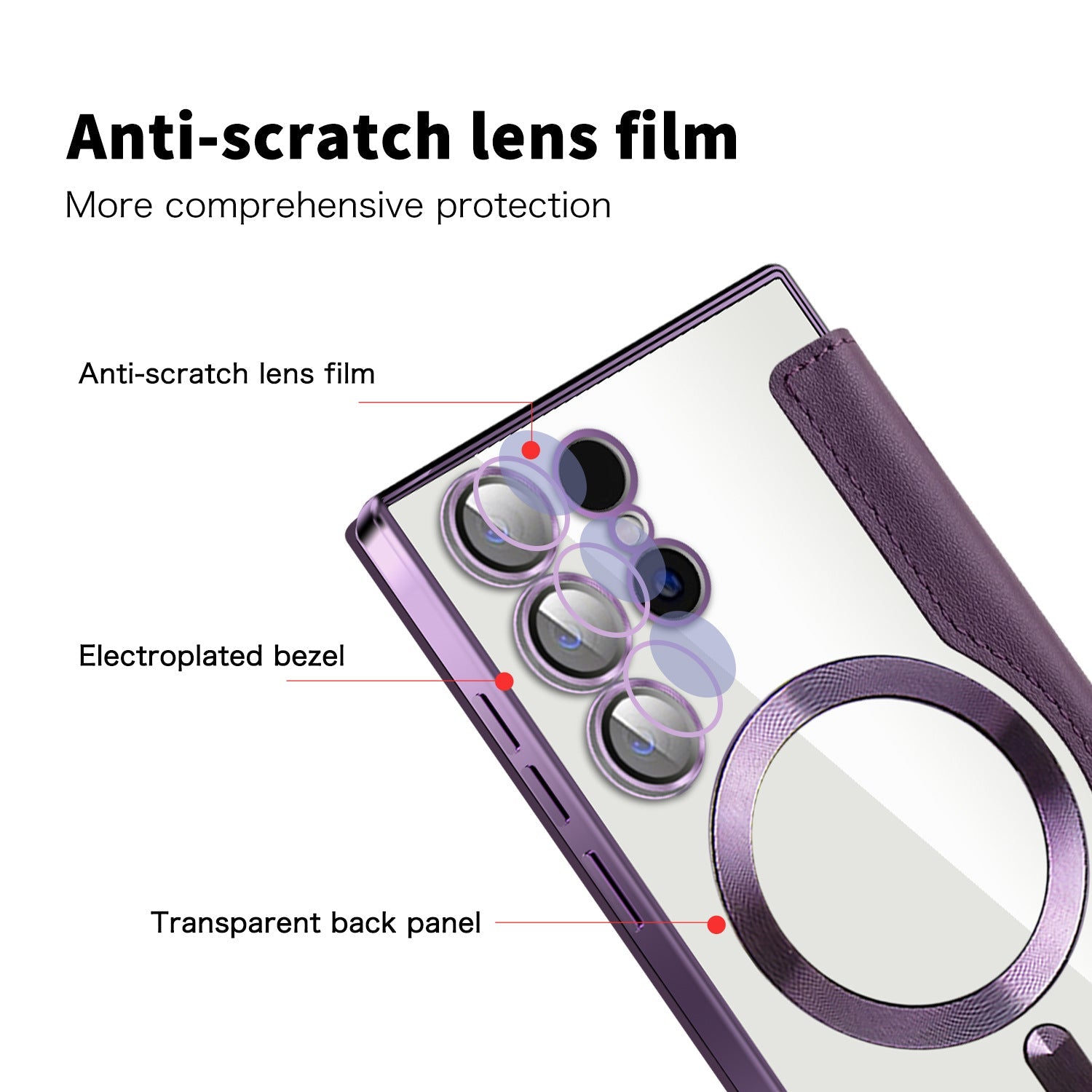 Bugario Stylish MagnoGuard Ultra Case – Cute Slim Shockproof MagSafe Magnetic Ring Cover for Men & Women, Scratch-Resistant – Samsung Galaxy
