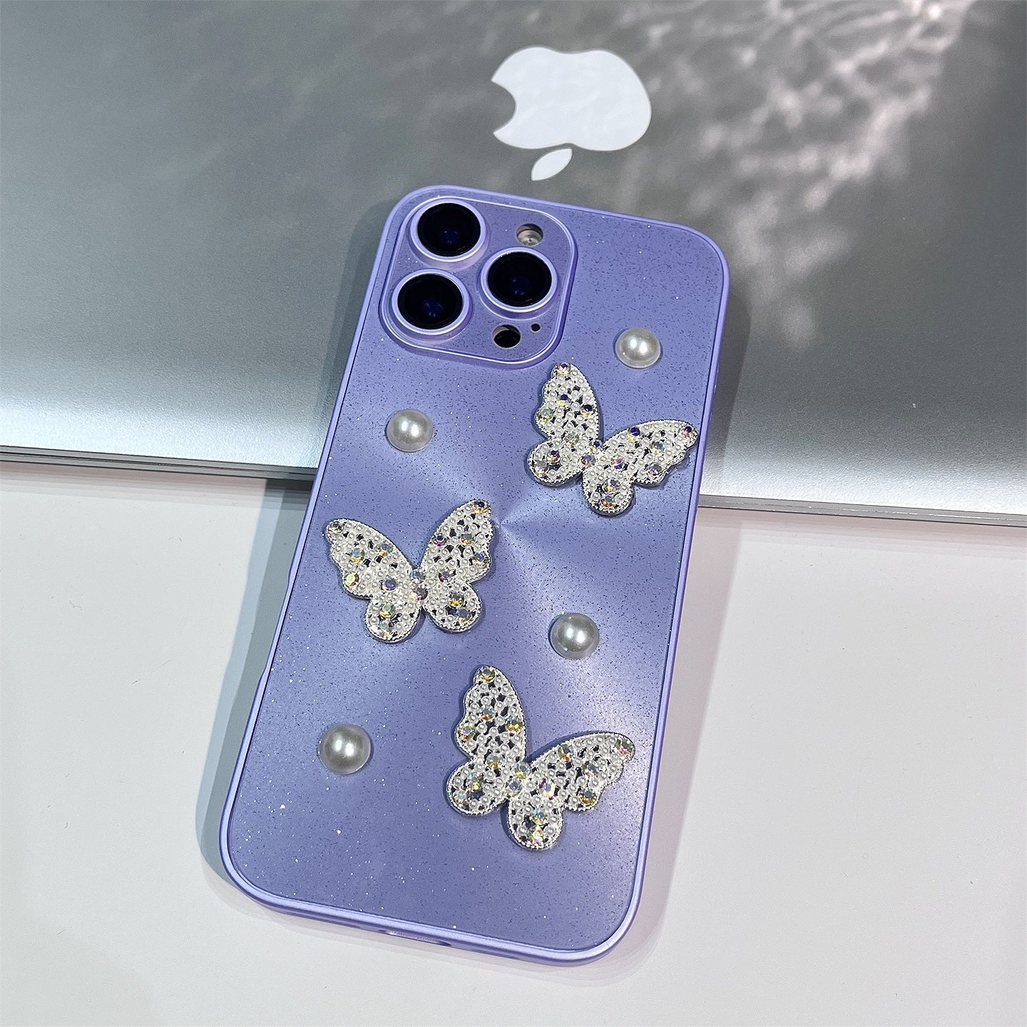 Crystalline Butterfly Pearl iPhone Case