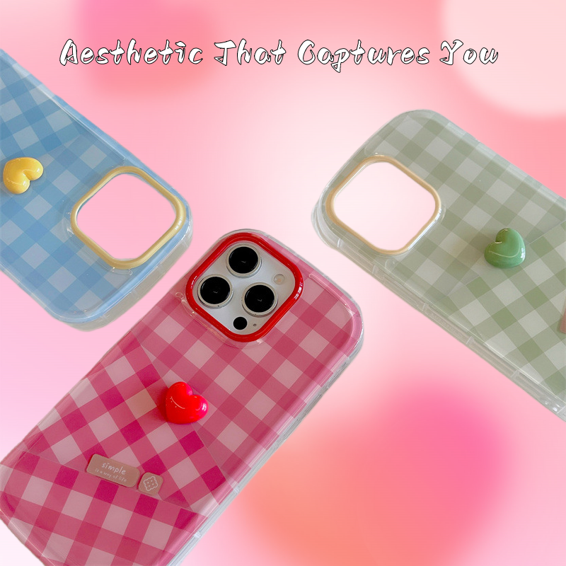 Minimalist 3D Heart iPhone Case