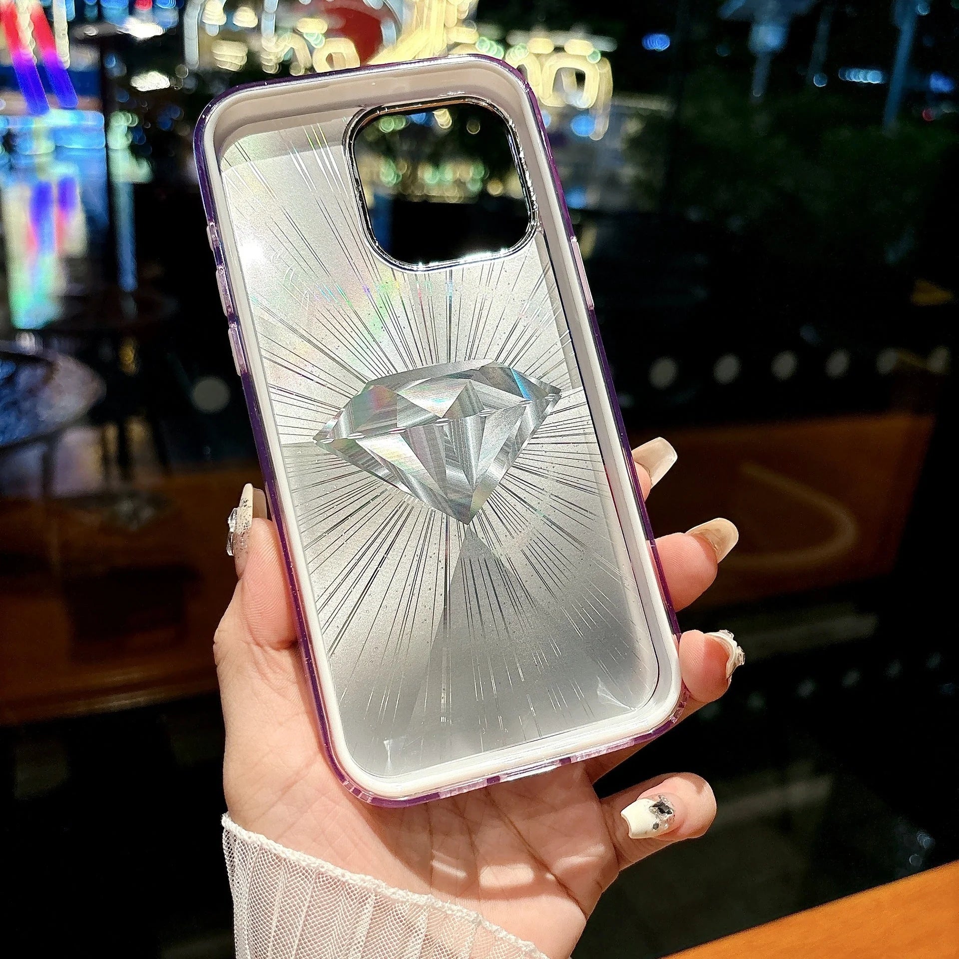 Prism Wave Aura iPhone Case