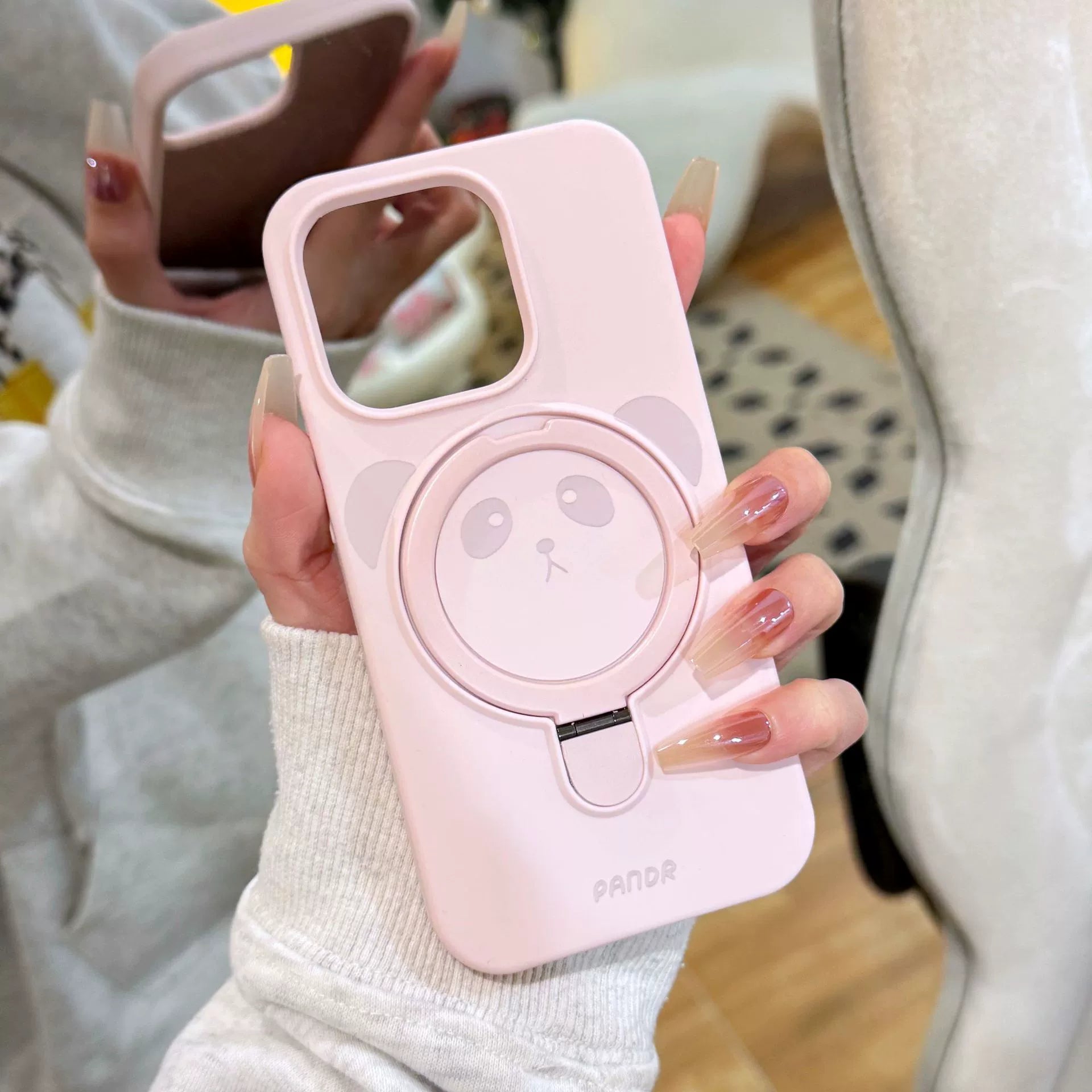 Cute Panda Magnetic iPhone Case