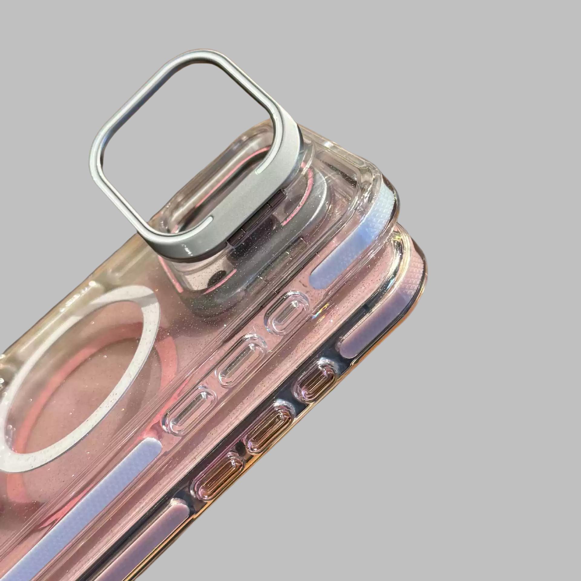 Glitter Lens Holder Magnetic iPhone Case