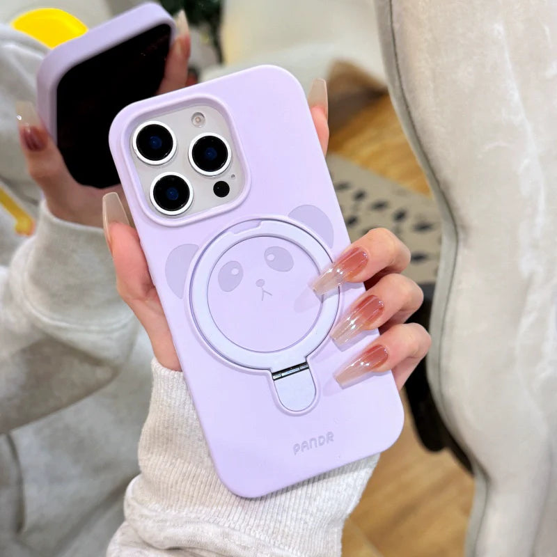 Cute Panda Magnetic iPhone Case