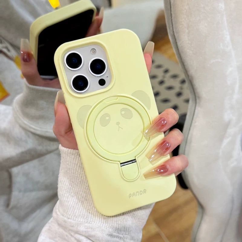 Cute Panda Magnetic iPhone Case