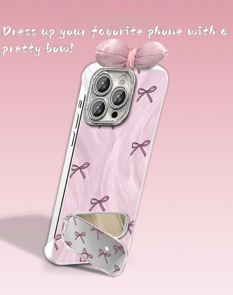 Pink Ribbon Bow iPhone Case