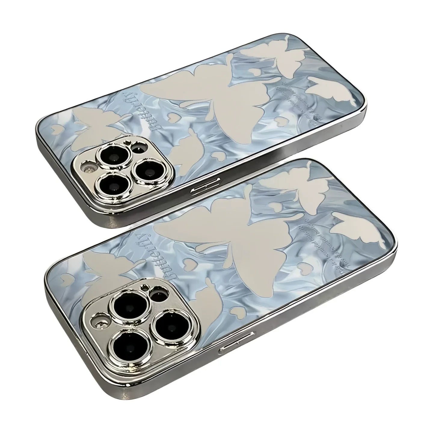 Mirror Butterfly Silhouette iPhone Case