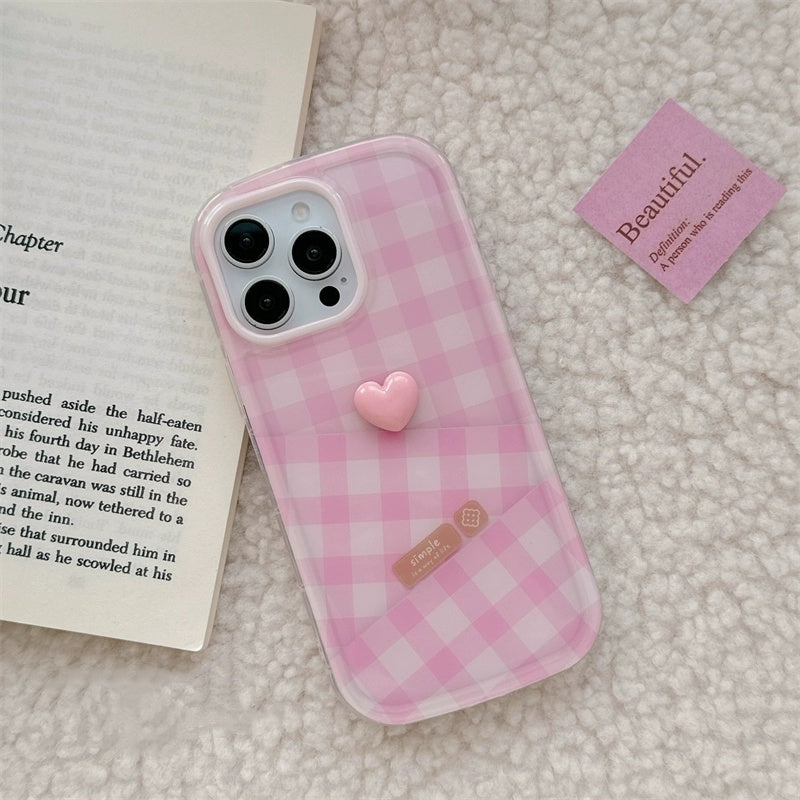 Minimalist 3D Heart iPhone Case