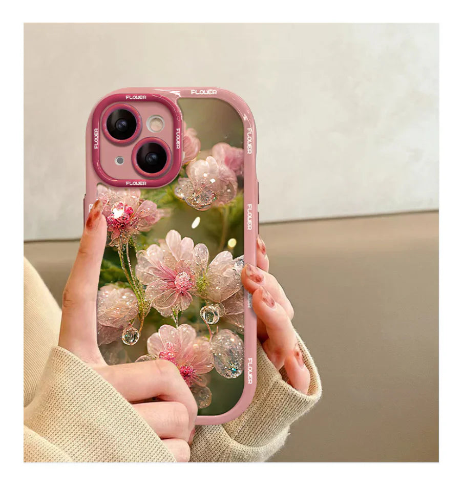 Pink Blossom Crystal iPhone Case