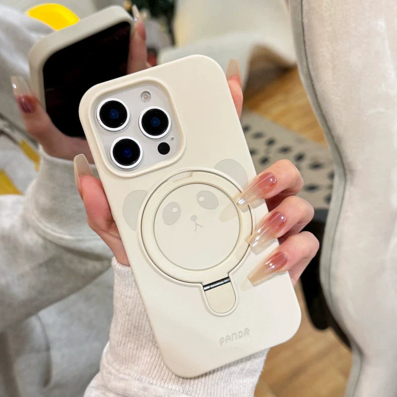 Cute Panda Magnetic iPhone Case