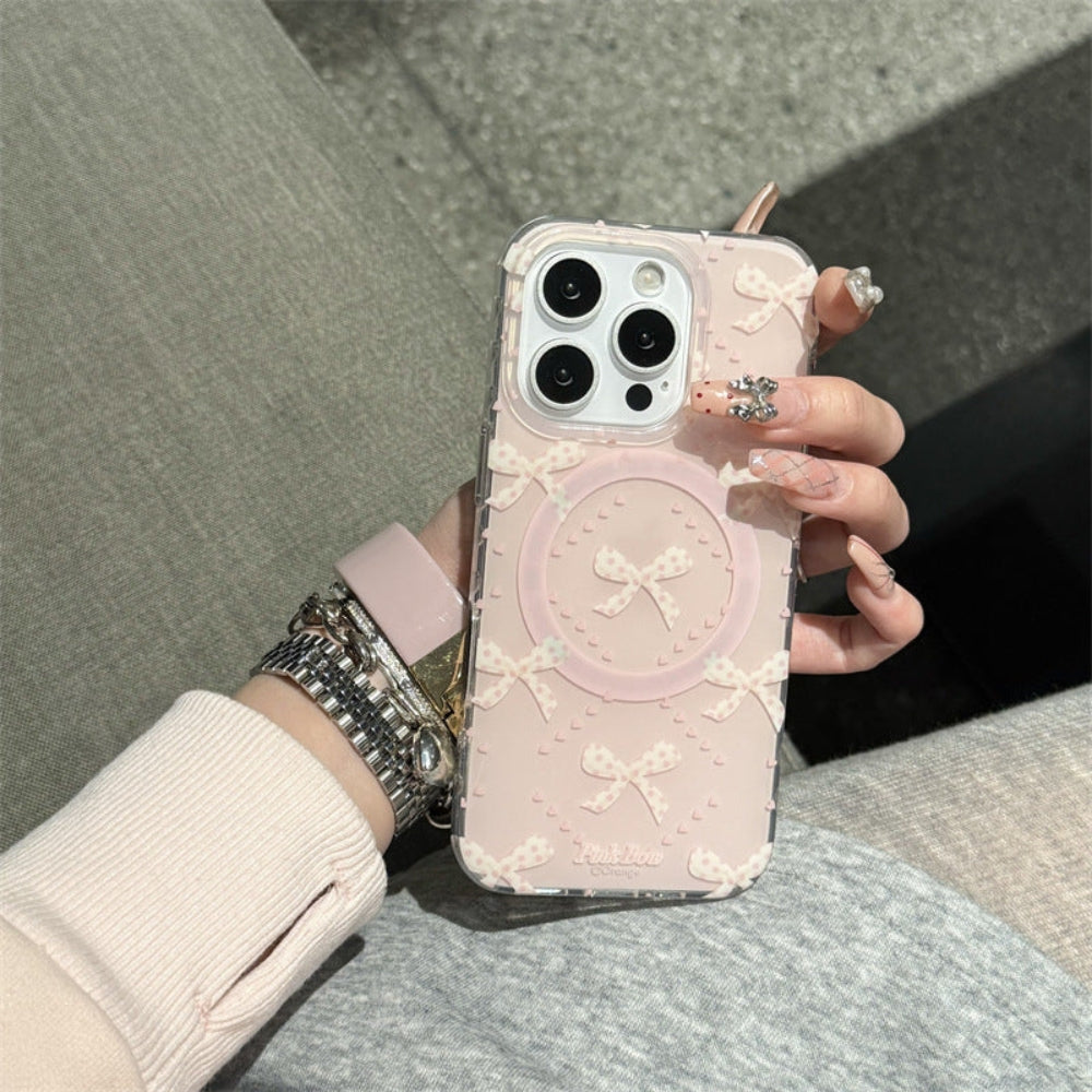 Glam Bow Pop‑Grip Case