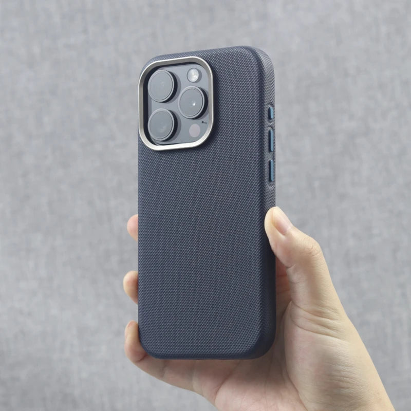 Embossed Classic Leather MagSafe iPhone Case