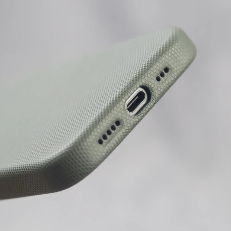 Embossed Classic Leather MagSafe iPhone Case