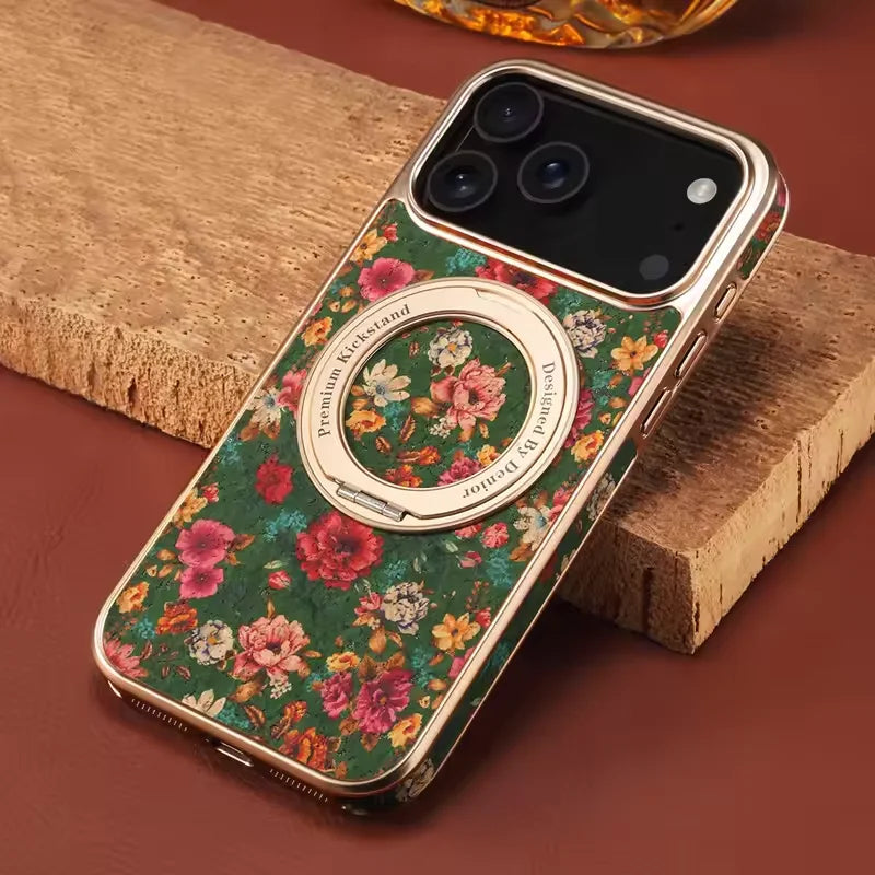 Floral Fabric MagSafe iPhone Case