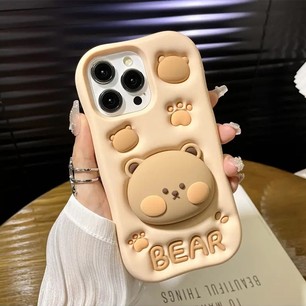 BearBarista Retractable Phone Case