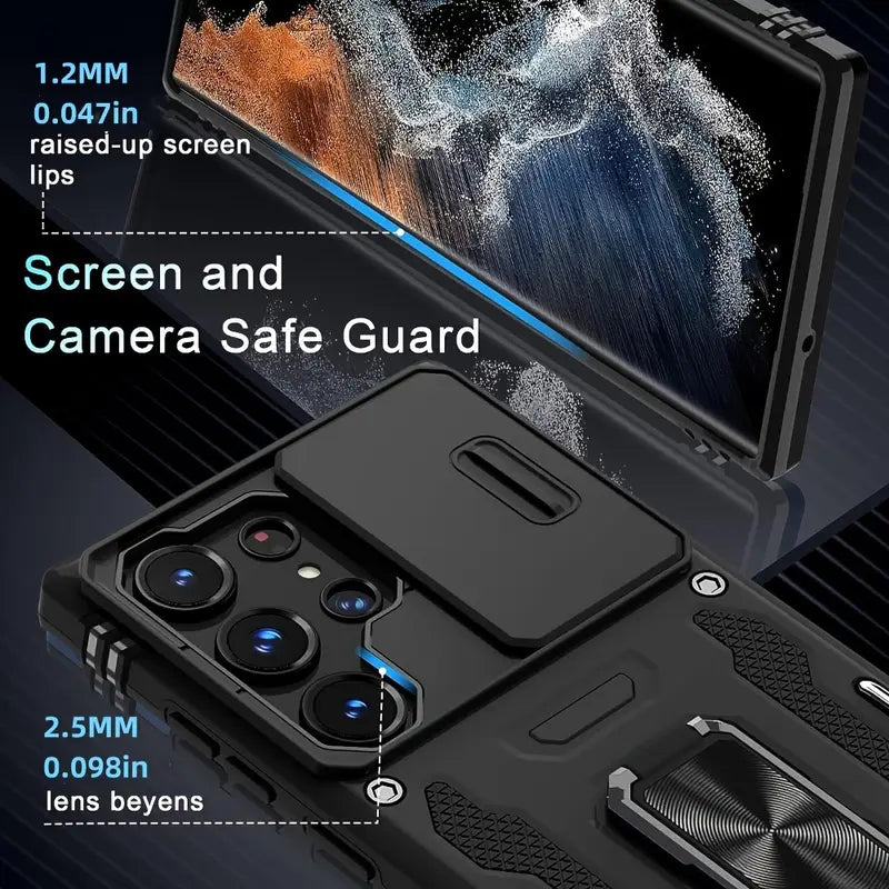 Bugario GalaxyGuard Ultra Protective Case – Slim Shockproof Drop-Tested Cover, Reinforced Corners & Anti-Slip Grip