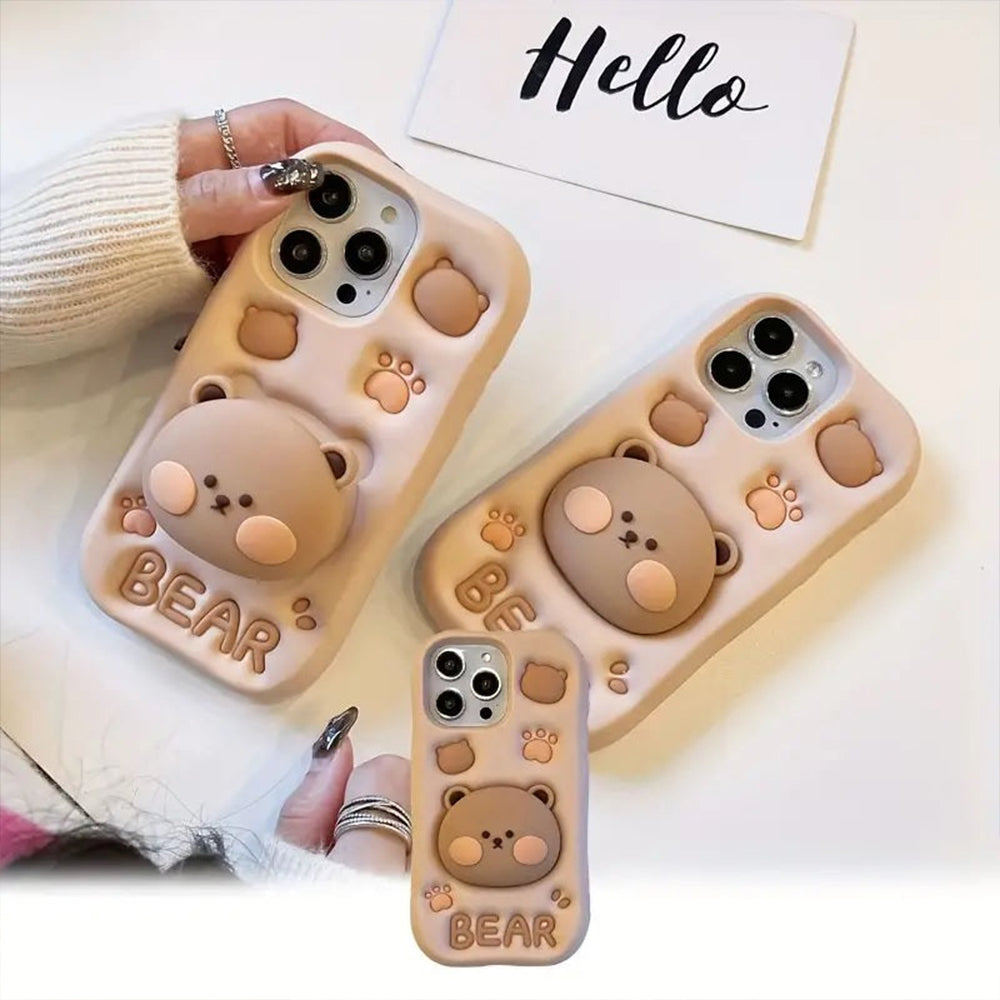 BearBarista Retractable Phone Case