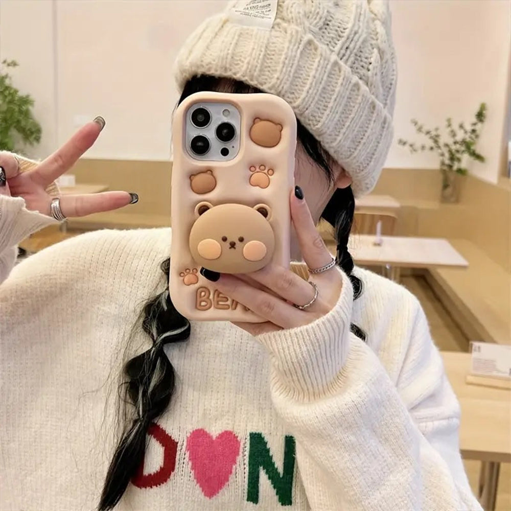 BearBarista Retractable Phone Case